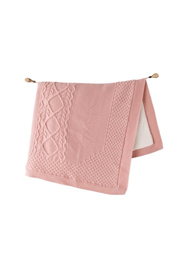 Andywawa Triko Bebek Battaniye 95X85 Cm Ac23471 Pembe