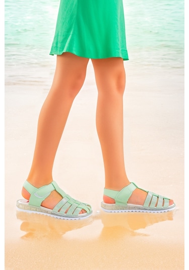 Kiko Kids Kız Çocuk Sandalet Arz 2348 Mint Yeşili