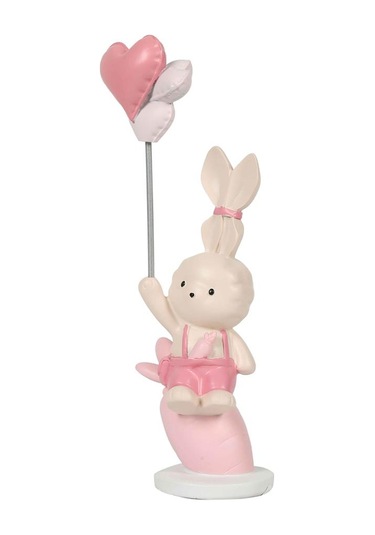 Vitale Pembe Havuçlu Tavşan 25x11 Cm Ak.kz0044