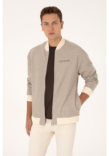 U.s. Polo Assn. Erkek Hırka Örme 50315820-vr256 İnci