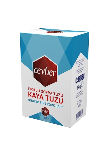 Cevher İyotlu İnce Kaya Tuzu 1 Kg