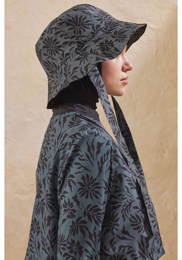 Manuka Bağlamalı Bucket Şapka Floral-yeşil Çok Renkli