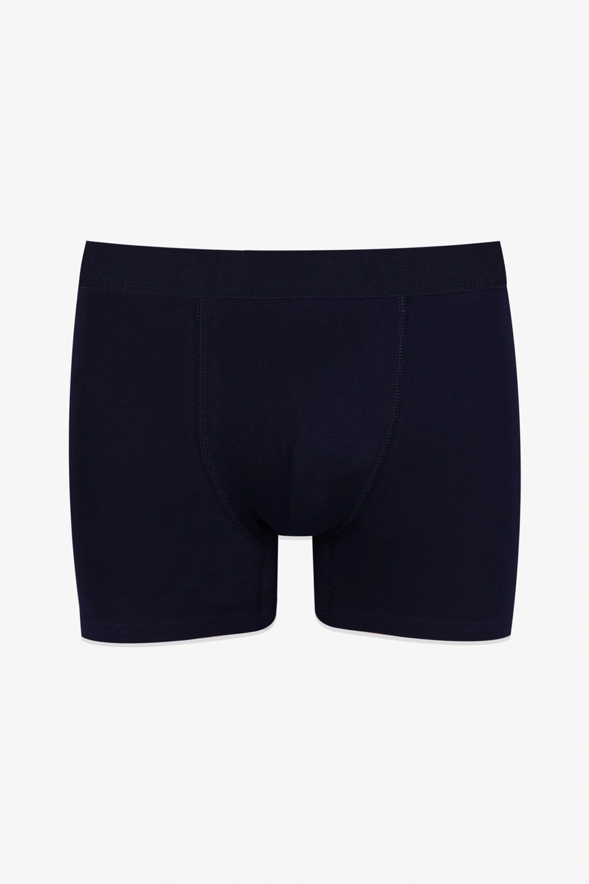 Erkek 3'lü Pamuklu Likralı Boxer Ko9003bx-9 Siyah