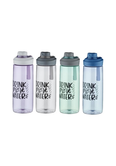 Vagonlife 720 ml Çevir Aç Kapak Tritan Su Matarası -Silikon Taşım