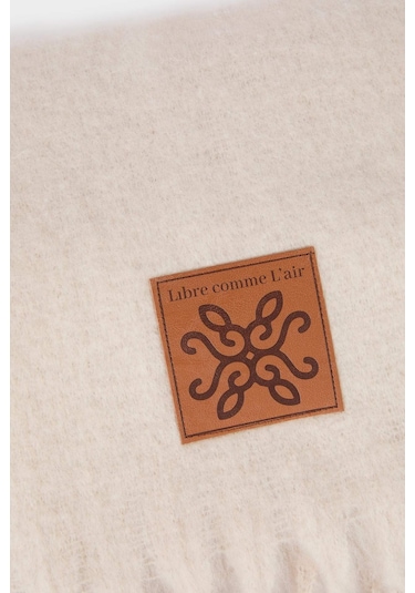 Defacto Kadın Dokuma Etiketli Atkı F3427ax25wner102 Ekru