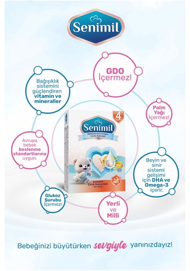 Senımıl 4 Çocuk Devam Sütü 250 G 12 Adet