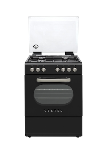 Vestel SF 8400 Retro 66 LT Ocaklı Solo Fırın Siyah