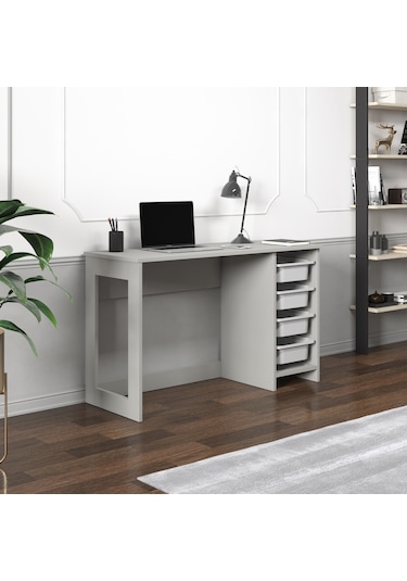 Hero Modern Çalışma Masası - 120 Cm Gri