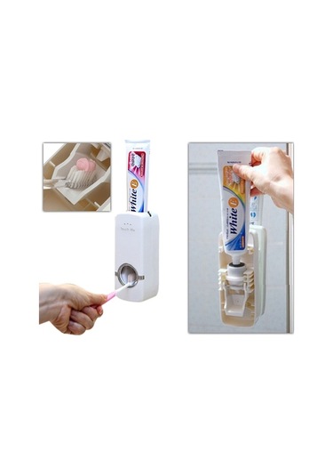 Banyo Dekoru İçin Fiş Fırça Tutucu Otomatik Diş Macunu Sıkacağı Diğer