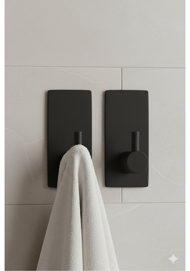 2 Li Askılık Kapı Arkası, Duvara Monte, Dayanıklı Malzeme, Sarı 65 Sarı