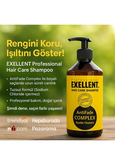 Exellent Antifade Complex Şapuanı Kepekli - Yağlı