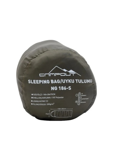 Nurgaz Campout Uyku Tulumu Yeşil