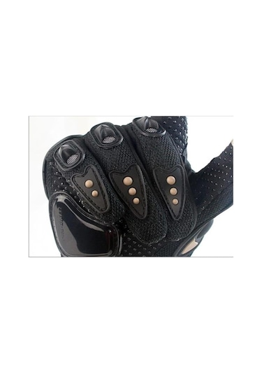 Probiker Korumalı Motosiklet Eldiveni Uzun Model Siyah Xl