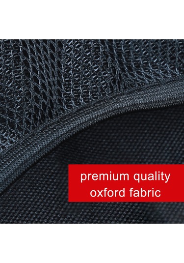 Springsun Araba Bagaj Organizer Çanta - İyileştirilmiş Model, 4 Kutu Ve 3 Çanta, Siyah-kırmızı, Oksford Kumaş Siyah