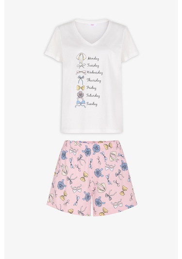 Penti Pembe Bow Of The Day Şortlu Pijama Takımı