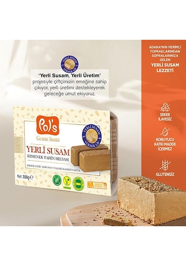 Pol's Gurme Yerli Susam Ermenek Helvası 300 G