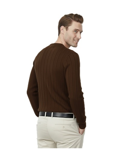 Deepsea Kahve Dar Kesim Likralı Erkek Triko Kazak Bisiklet Yaka Şık Tasarım 2605433 Kahve Deepsea Kahve Dar Kesim Likralı Erkek Triko Kazak Bisiklet Yaka Şık Tasarım 2605433 Kahve