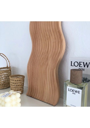 Ahşap Oymalı Gökkuşağı Sunum Tepsisi Ve Kesme Tahtası Ahşap