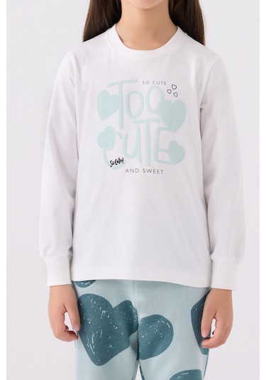 Rolypoly Kız Çocuk Mavi Pijama Takımı Rp3471-c-v2