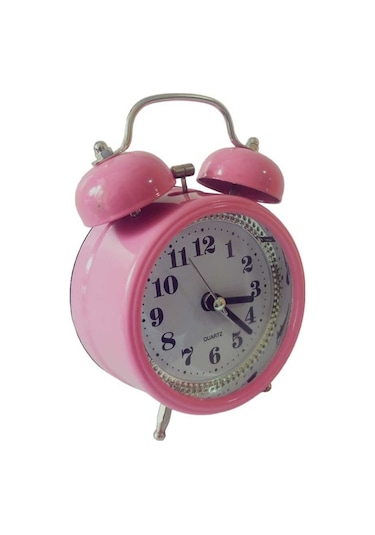 Galaxy Işıklı Alarmlı Masa Çalar Saati Pembe