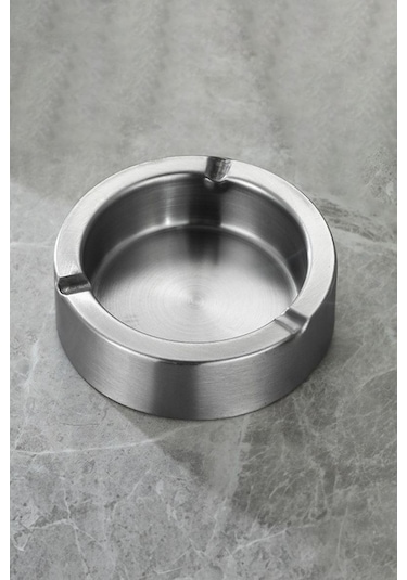 Çelik 11 Cm Kafe Restaurant Lokanta Yuvarlak Kül Tablası Küllük Mt168by