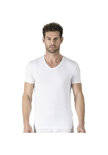 Özkan Erkek Modal V Yaka Kısa Kol Atlet 11143