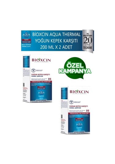 Aqua Thermal Yoğun Kepek Karşıtı Ds Şampuan 200ml X 2 Adet
