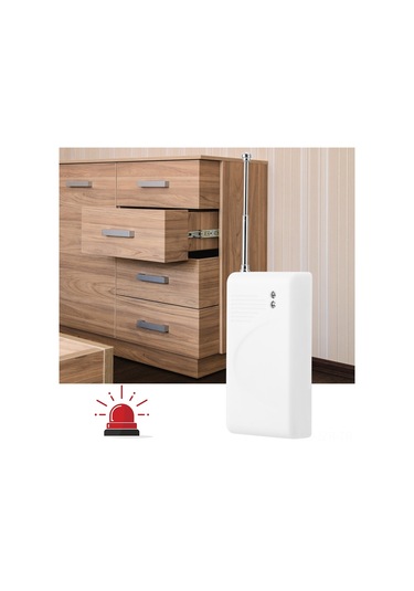 Geeroyoo 433 Mhz Kablosuz Titreşim Alarm Sensörü Ll-455 - Ev Güvenliği İçin Sensitif, Güvenilir Ve Tasarrufcu - Alarm Anahtarı Gerektirir Pil Yok