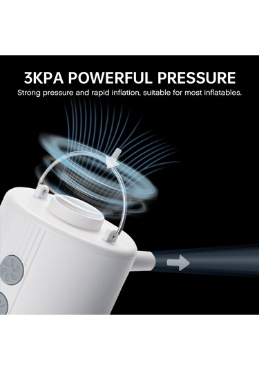 Xindoker Tomshoo Mini Dörtlü Fonksiyonlu Hava Pompa: Hava Çekici, Kamp Lambası Ve Blower - 1600mah Pil, 400lm Işık, Taşınabilir野营