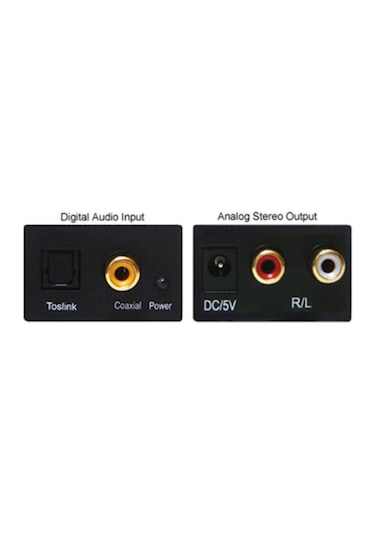 Dijital To Analog Optik Tos Ses Dönüştürücü Rca Çevirici Adaptor