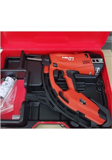 Hilti GX3 Yeni Nesil Gazlı Çivi Çakma Tabanca + 6 Kutu 27MX Çivi + 6 Kutu GC42 Gaz Tüpü