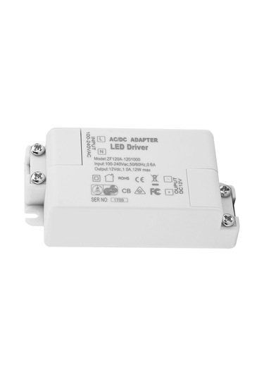 Vkemall 12v Dc Led Sürücü, Ac 100-240v'dan Dönüştürücü, 24w, Mr11/g4/mr16/gu5.3 Uyumlu, Kısa Devre Ve Aşırı Yük Korumalı