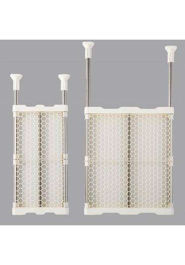 Homyl Dolap Gergi Rafı Katmanlı Organizatör 41cm-x-53-ila-80cm Beyaz Diğer
