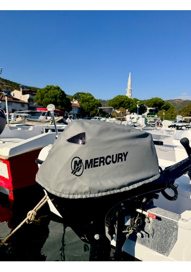 Tekne Motor Kılıfı Dıştan Takma Marin Deri Mercury 20 Hp