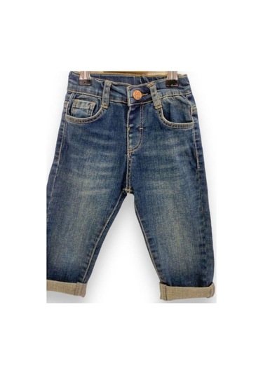 Çikoby Erkek Bebek Kot Pantolon-13808 Mavi