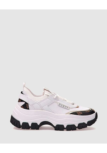 White Kadın Guess Braydin Logo Running Kadın Ayakkabı FL8BYDSMF12