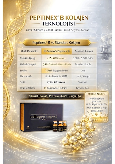 Dr. Sammy's Collagen Impact Plus Hidrolize Sığır Kolajeni 30 Shot