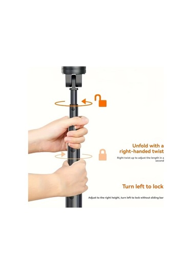 Fochsia Siyah 7 Bölmeli 360 Derece Hareketli Hafif Alüminyum Tripod Seyahat Fotoğraf Için Siyah