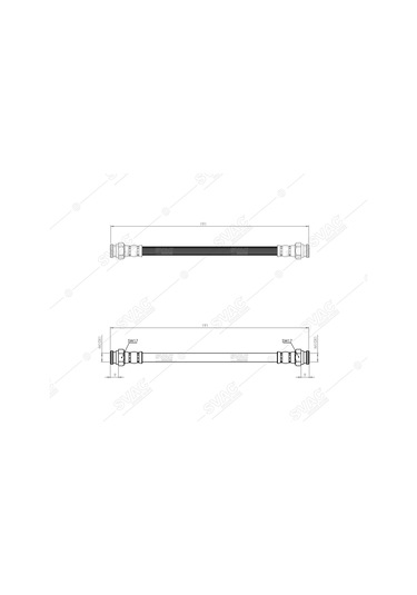 SVAC 900156 Arka Fren Hortumu Punto 99-09 Idea 05-