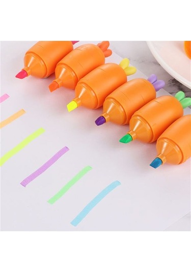 Havuç Fosforlu Kalem Seti Çok Renkli