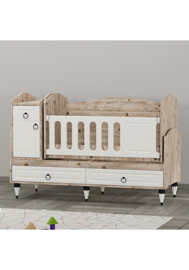 Garaj Home Sude Membran Soho Beşik Yatak Ve Uyku Seti Kombinli Beyaz