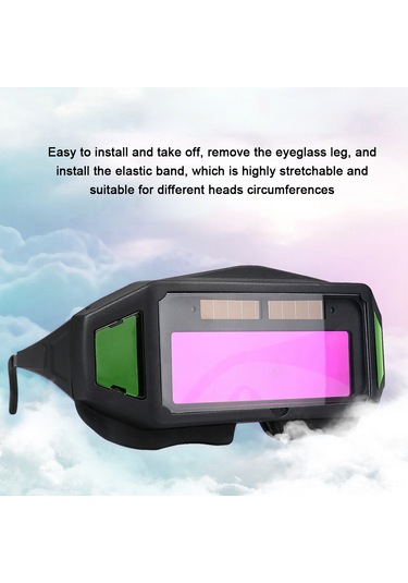 Ximistore9 Otomatik Kararan Kaynak Gözlüğü - Güneş Enerjili, Anti-parlak, Elektrik Ve Argon Kaynağı İçin