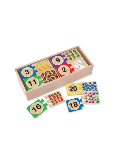 Melissa And Doug Ahşap Sayılar Eşleştirme Yapbozu