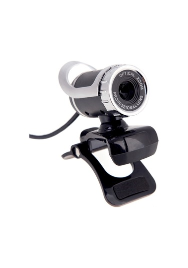 Tenfowee Usb Webcam, 0.3mp Piksel, Yüksek Kaliteli Mikrofonlu, Manuel Odak, 360 Dönebilen, Plug & Play, Masaüstü Ve Dizüstü Bilgisayarla Uyumlu, Gümüş Rengi
