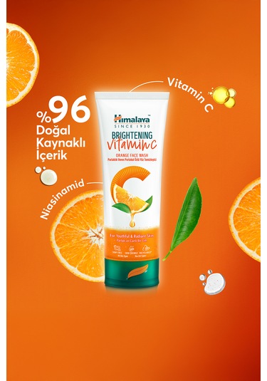 Himalaya Vitamin C Parlaklık Veren Portakal Özlü Yüz Temizleme Jeli 100 ML