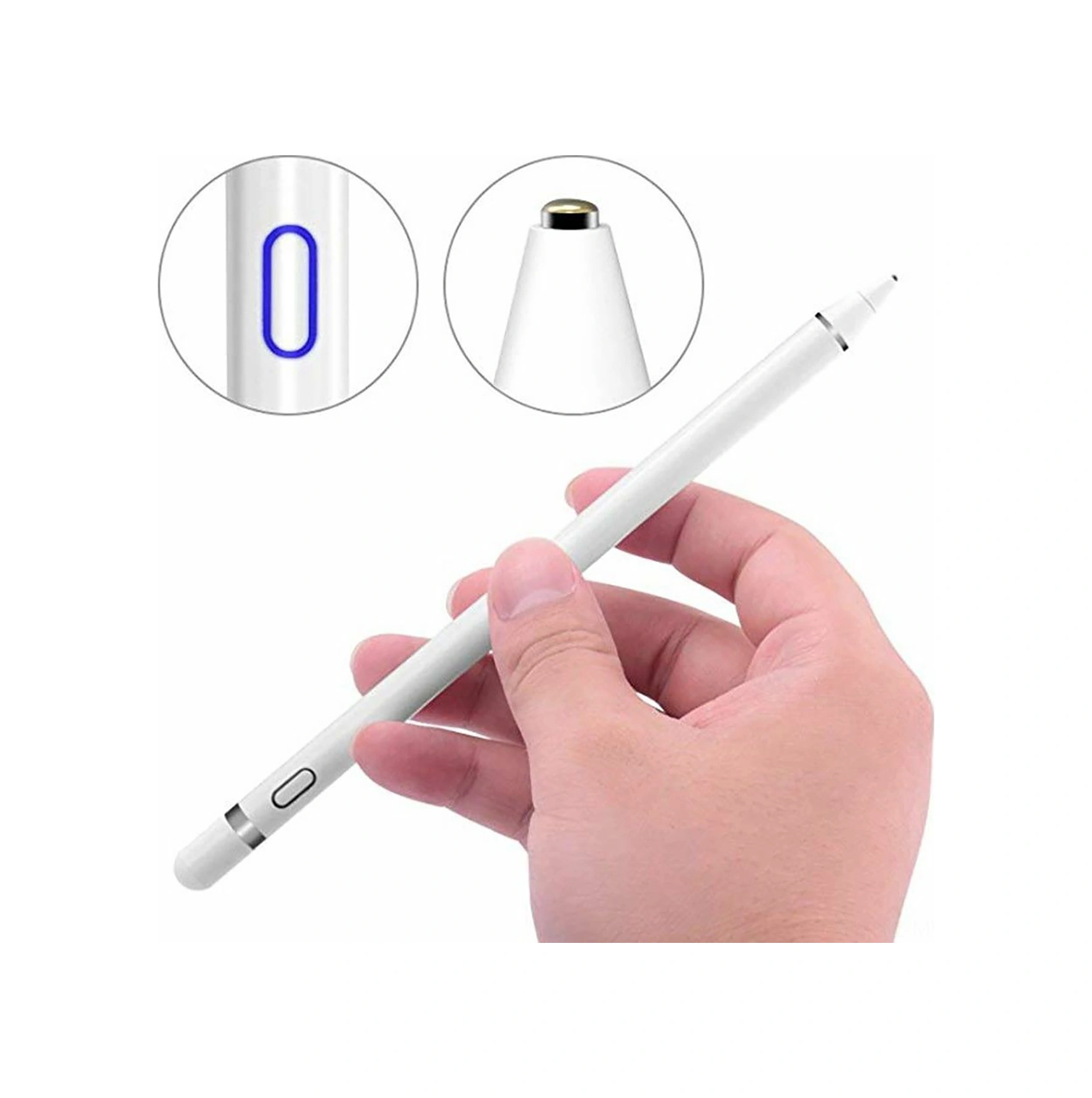 Moveevo Siyah Aktif Kapasitif Kalem - İpad, Telefon, Tablet Uyumlu - Çizim, Dokunmatik Ekran İçin Evrensel Stili