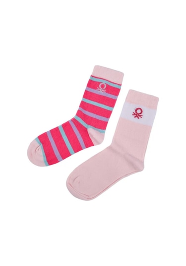 Unıted Colors Of Benetton Erkek Çocuk 2'li Soket Çorap Bnt-g24085 Pembe