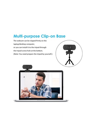 Novahub 1080p Hd Usb Web Kamera - Yerleşik Mikrofonlu, Bilgisayar Ve Laptop İçin Kolay Kullanım, Optimize Edilmiş Model