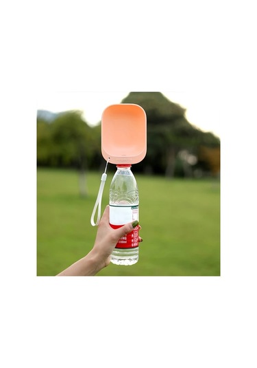 Maxaccess Yeşil Taşınabilir Evcil Hayvan Şişesi Sulama Besleyici Seyahat Çantasız Dayanıklı Plastik