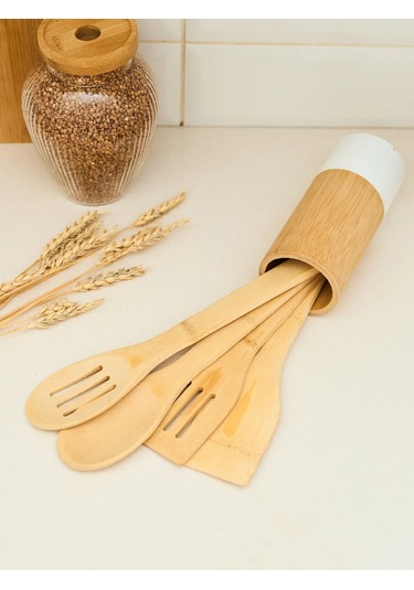 Topichome Bambudan Yapılmış Mutfak Aksesuarları Seti 244635525 Aromatik